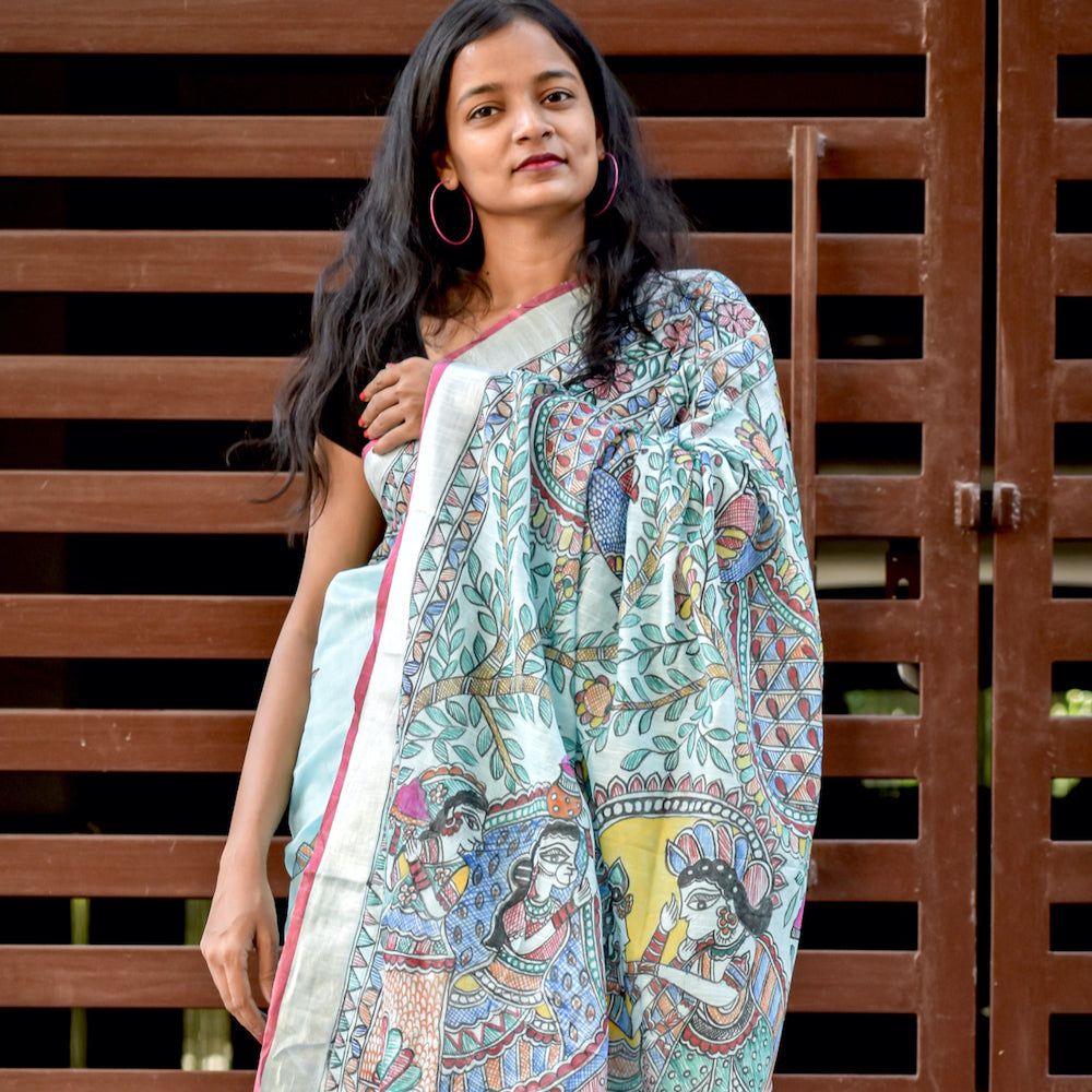 Holi Linens Buy Madhubani