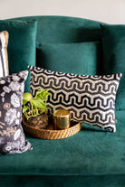Geometric Opulence Kantha Cushion