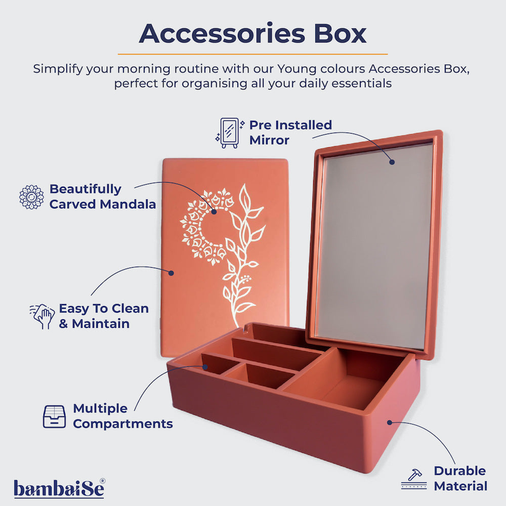 Accessories Box multipurpose storage box - amber orange