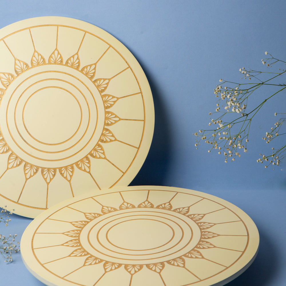 Buy ivory white lazy Susan perfect for your drinks and food