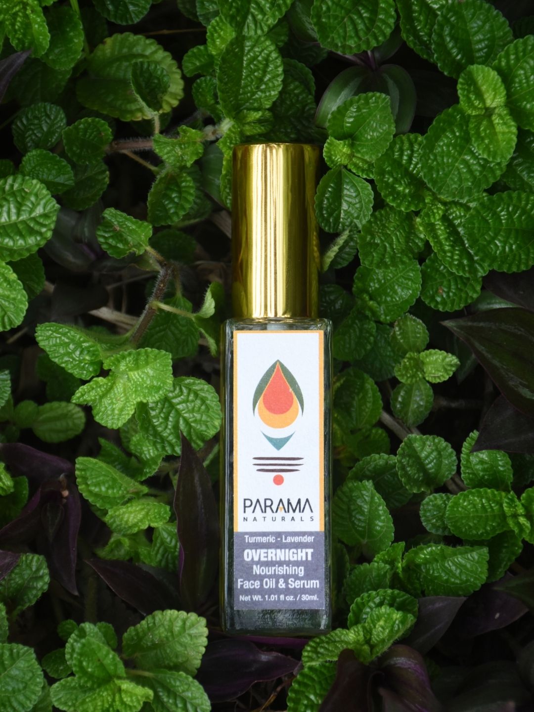 Parama Naturals Lavender-Turmeric Overnight Face Oil & Serum, Lavender Oil, Face Oil, Face Serum, Wrinkles Remover