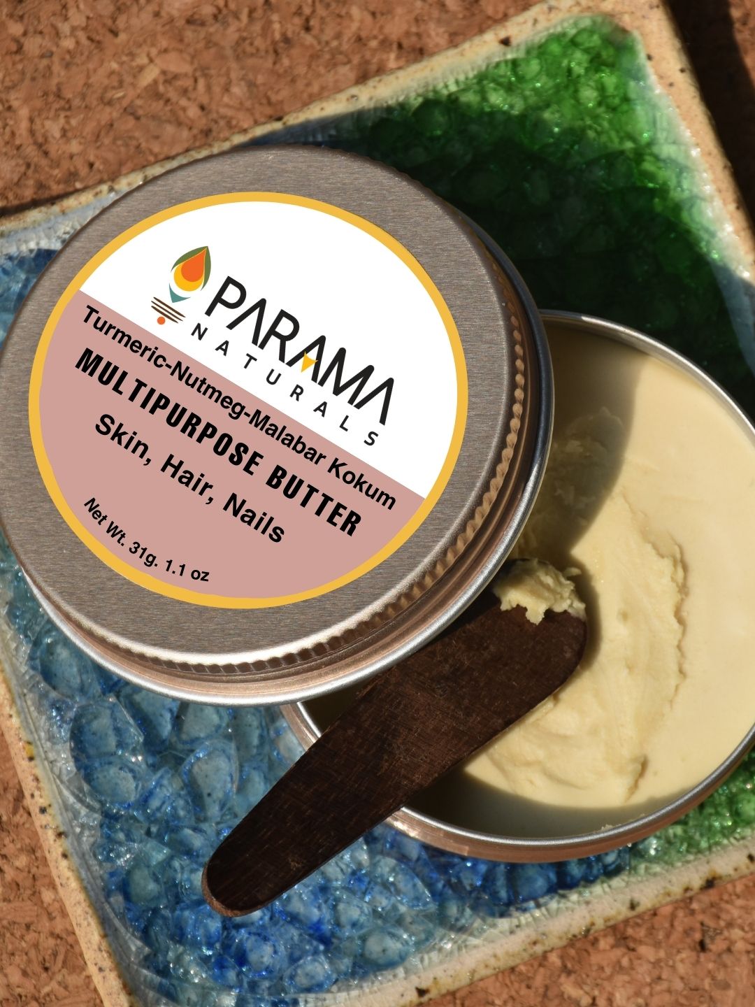 Parama Naturals Clarifying Butter, Sensitive Skin, Acne-Prone Skin, Turmeric , Neem, Malabar Kokum, Under Eye Cream, Dark Circle, Wrinkles, Body Butter