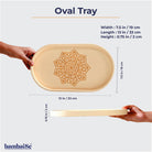Introducing the Ivory White Oval Tray ‰ÛÒ a light-weight and stylish solution for your serving, organizing, and decor needs. Crafted from Premium Painted Wood and sized at 13" x 7.5" x 0.75"H.
