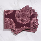Premium maroon placemat for your dinning