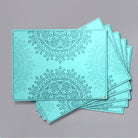 Placemat - Dust teal placemat from bambaiSe