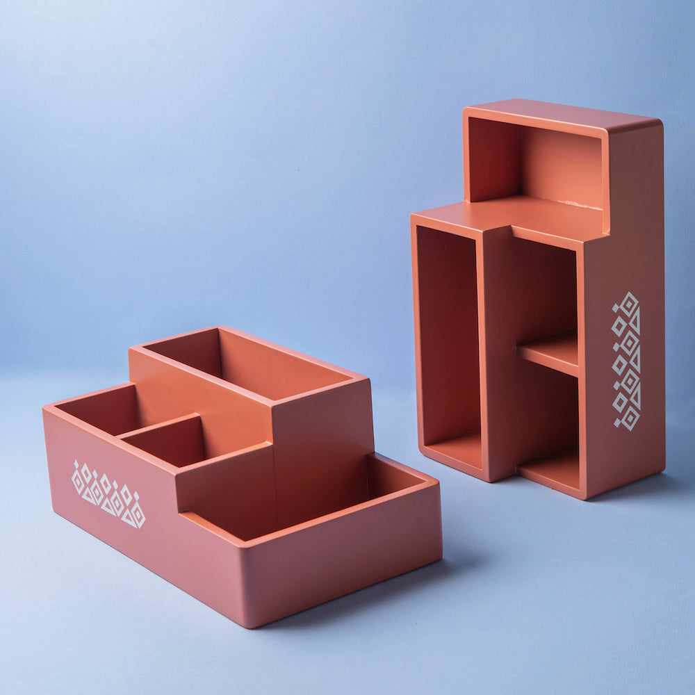 Amber Orange Multi Organizer: Functional and Chic