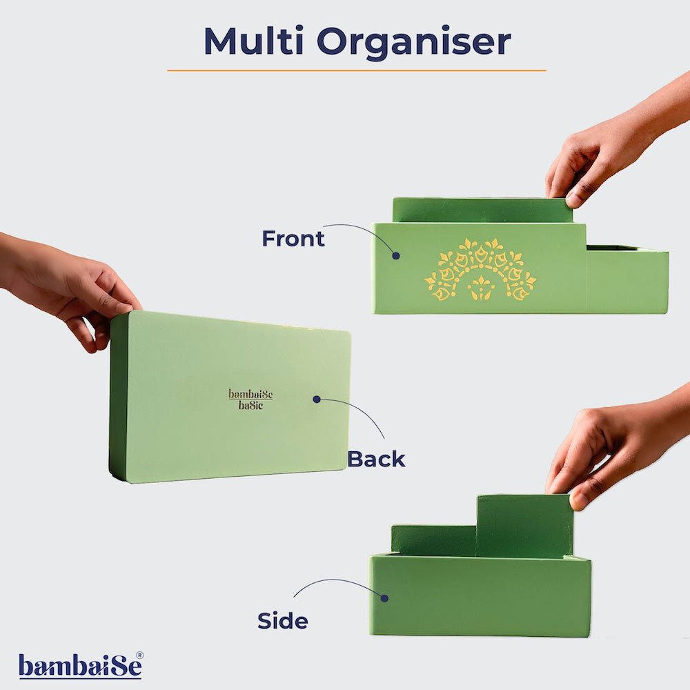 Pista Green Multi Organiser: Functional and Stylish