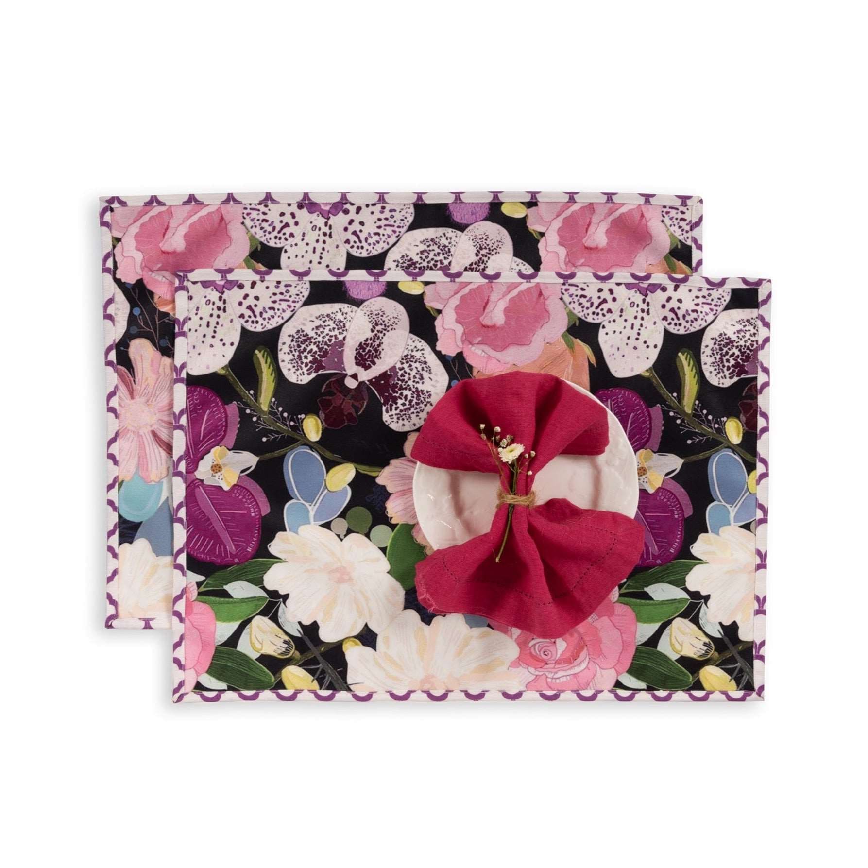 Orchid Elegance Table Mat