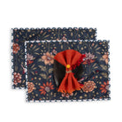 Midnight bloom table mat
