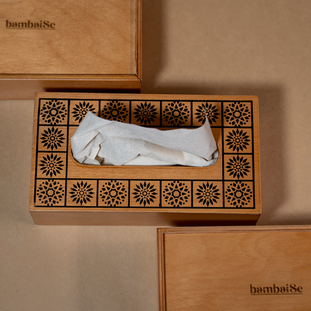 Tissue Box - Wood Light Tissue Box from bambaiSe