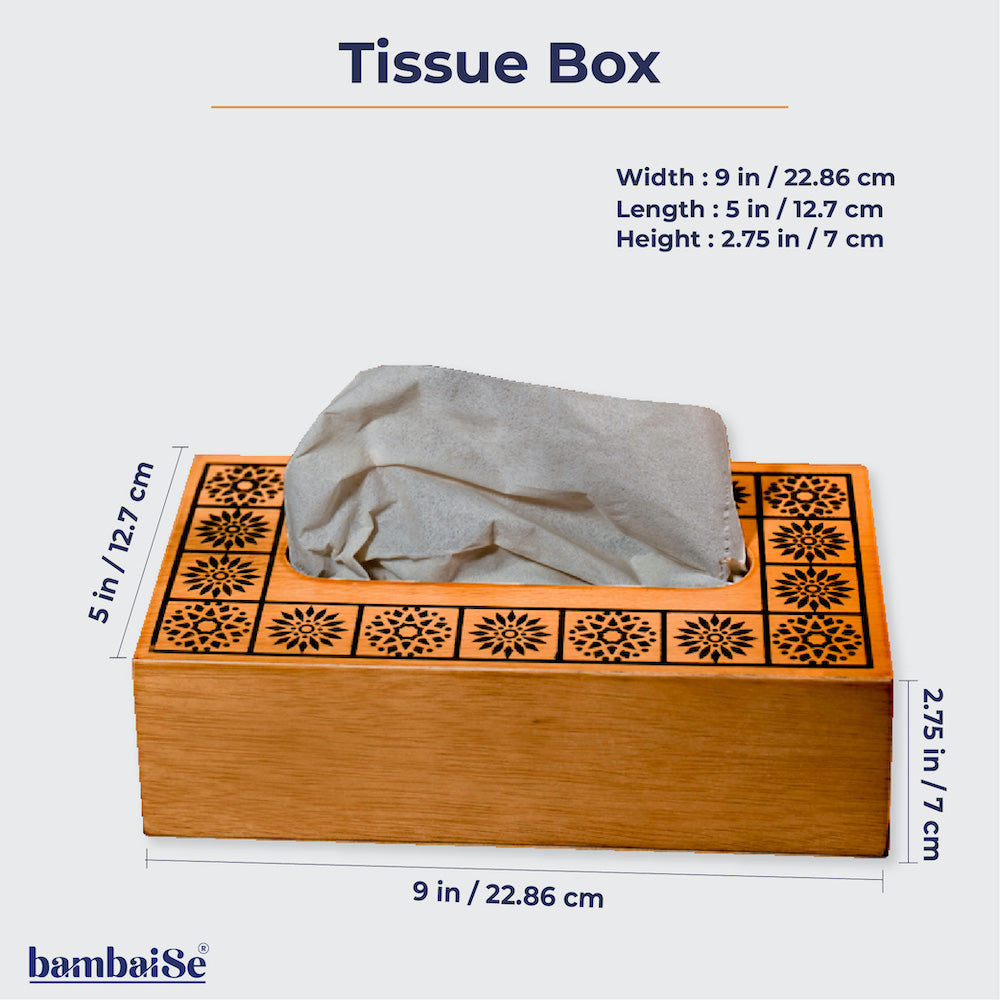 Tissue Box with all side sizes
