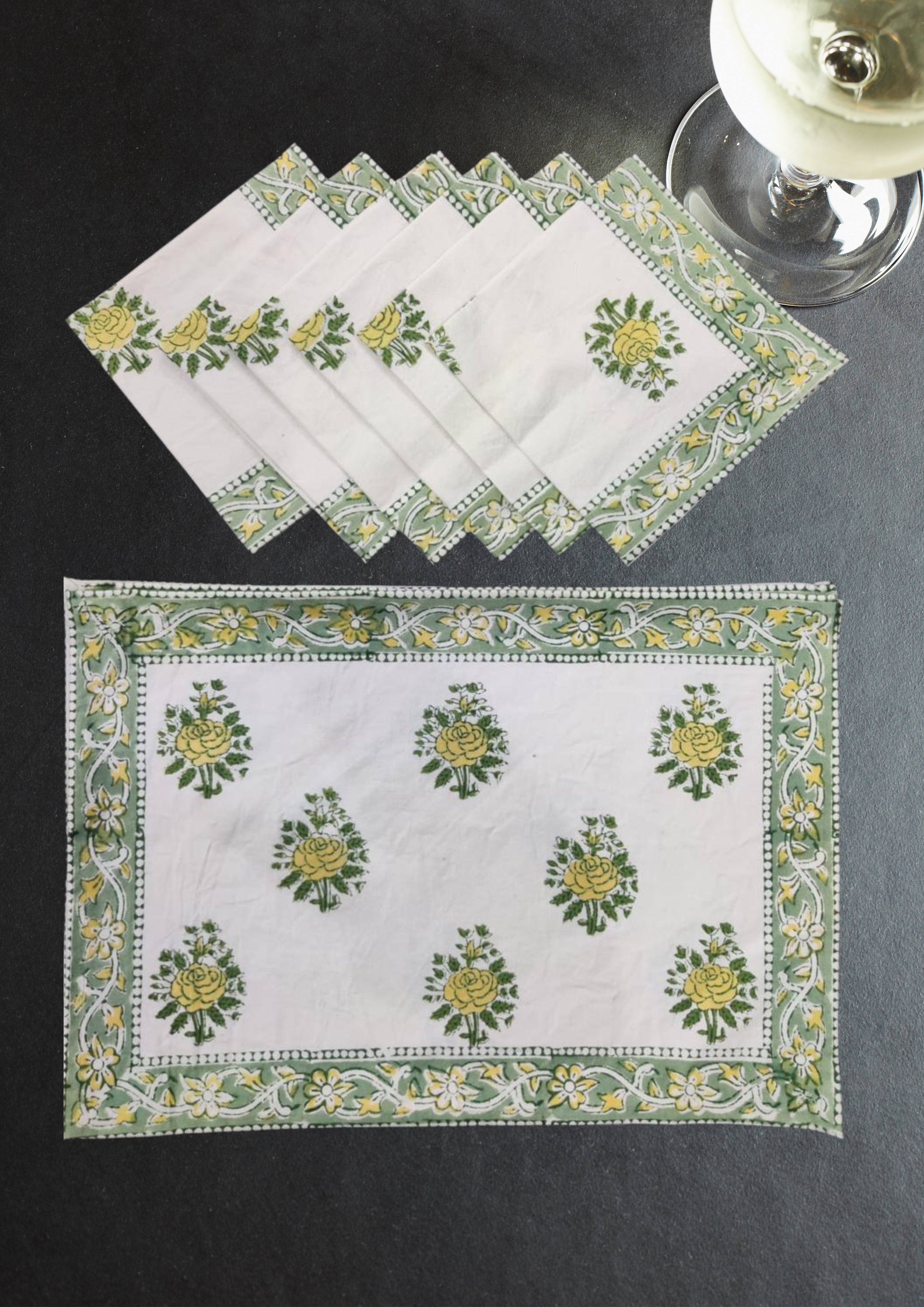 Qaushey Canvas Cotton Table Mats