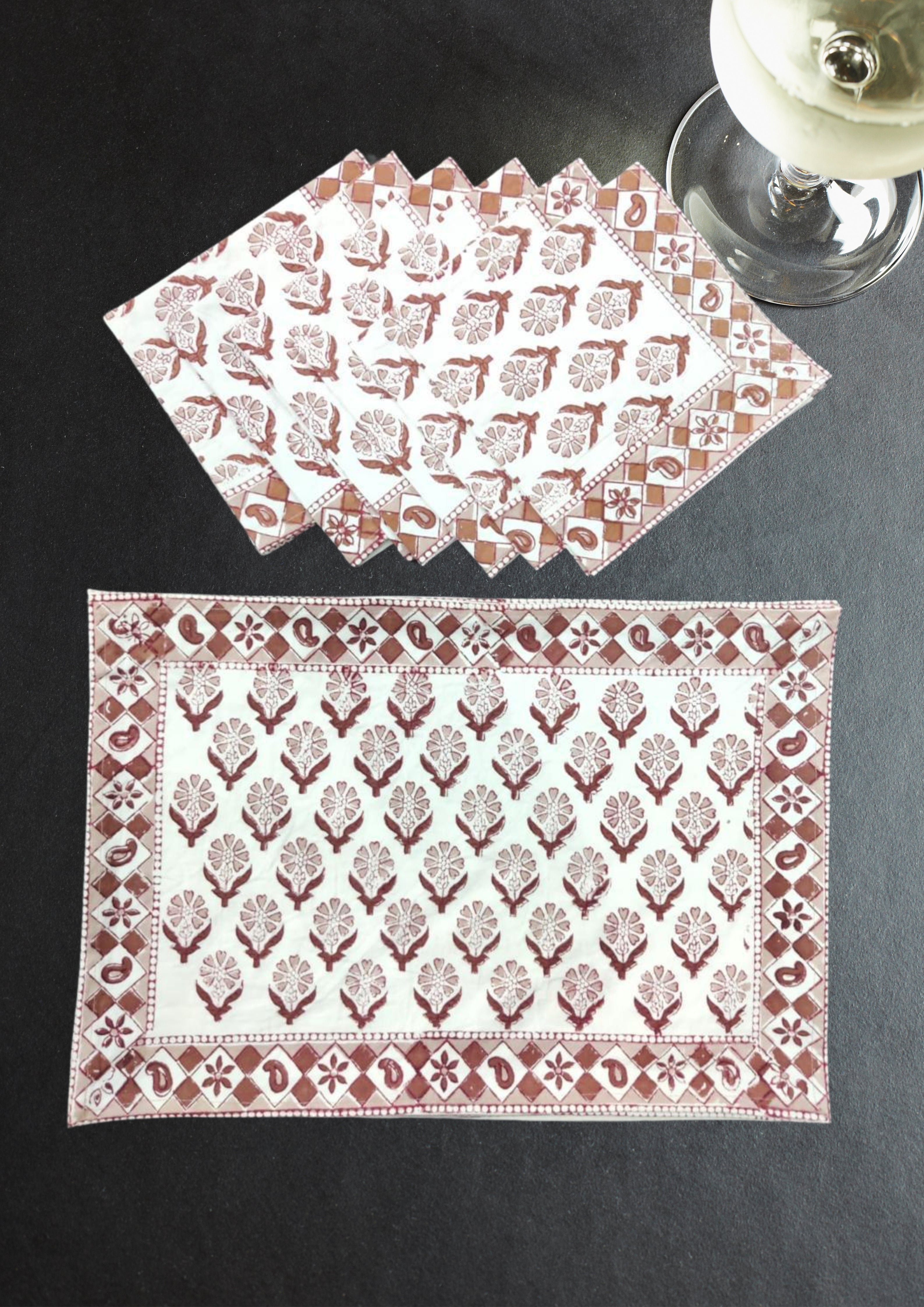 Qaushey Canvas Cotton Table Mats