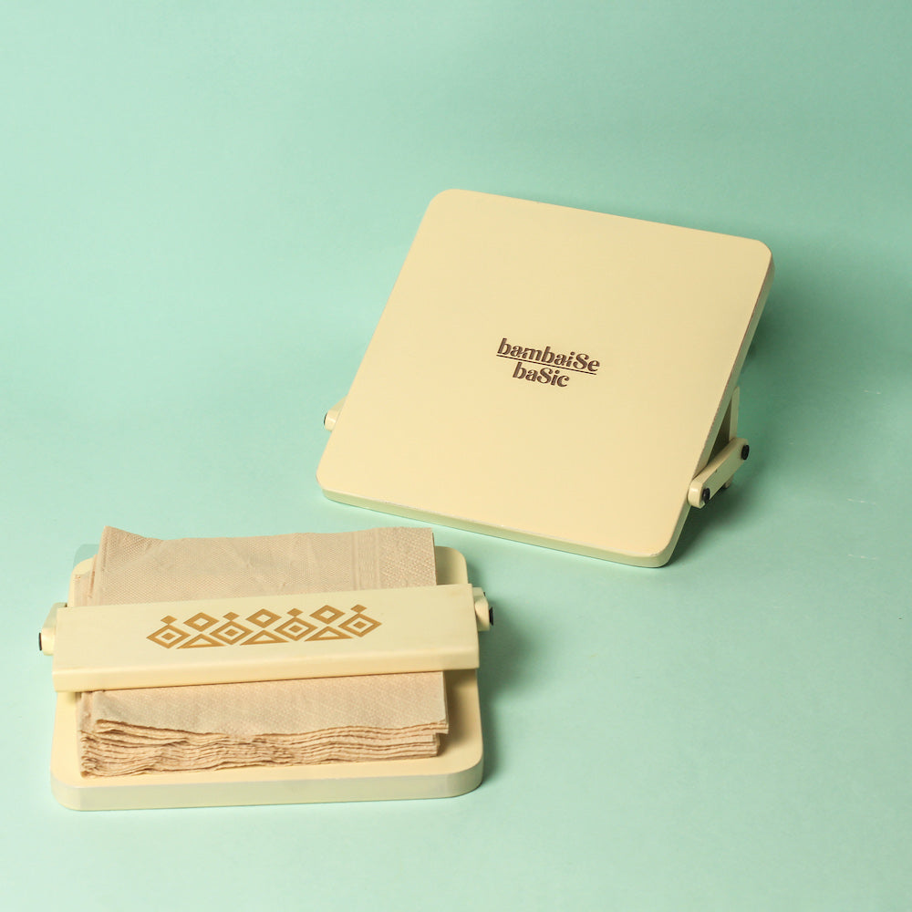 buy elegant ivory white tissue tray from bambaiSe 