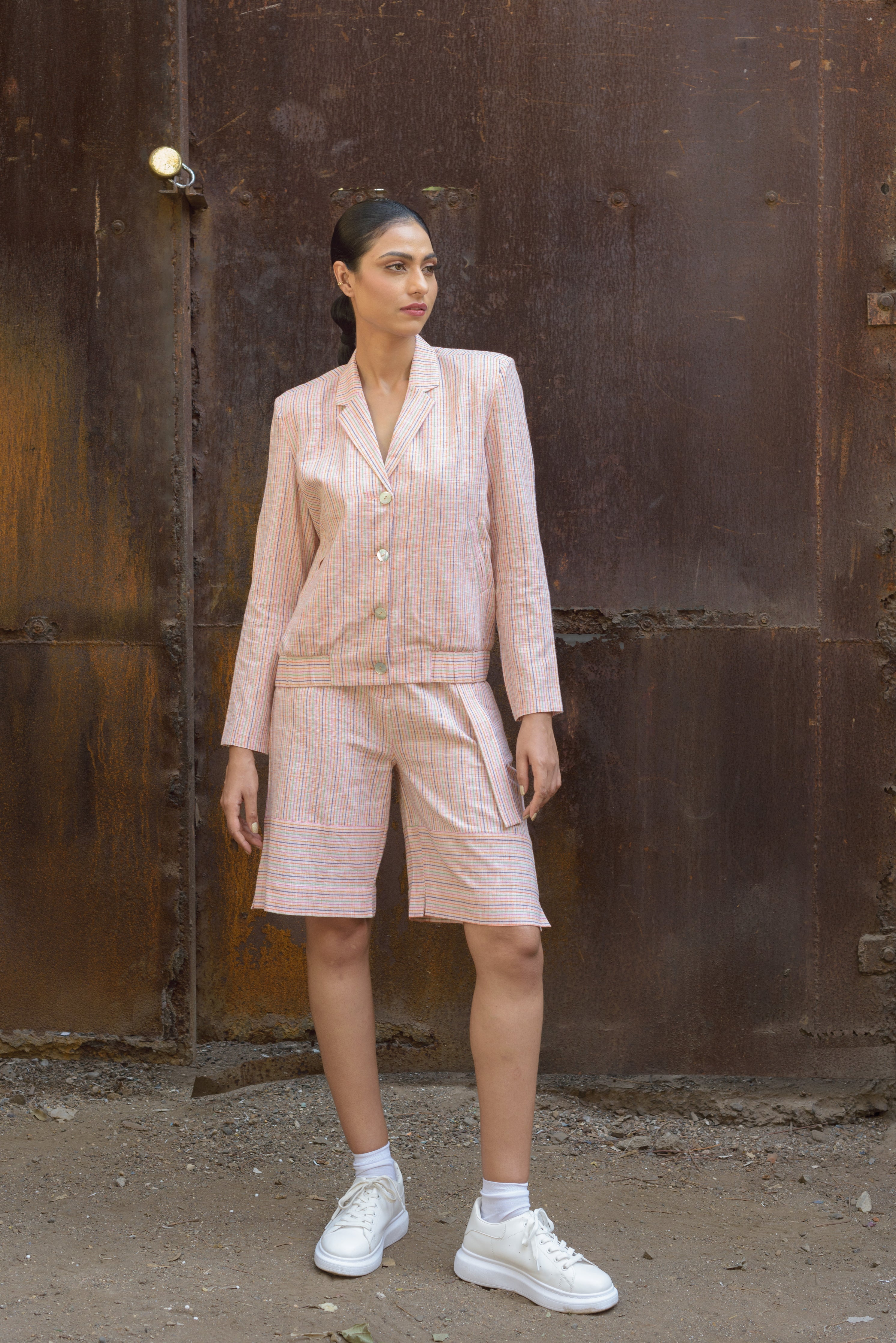 Buttoned Bomber Jacket - Our Better Planet