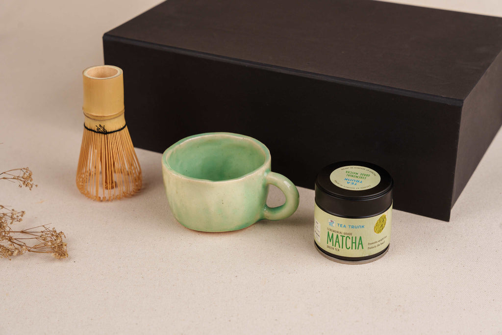 Ceramic Matcha Tea Cup Whisk Set Gift Hamper - TOH - Our Better Planet
