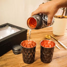 Copper Bottle Black Finish Gift Set - Our Better Planet