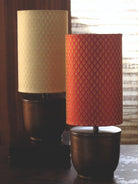 Courtyard Courtyard Banaras Table Gold Lamp With Gold Shade - Our Better Planet