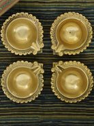 Courtyard Courtyard Mogra Diya Gift Set Of 4 (Gift Box) - Our Better Planet