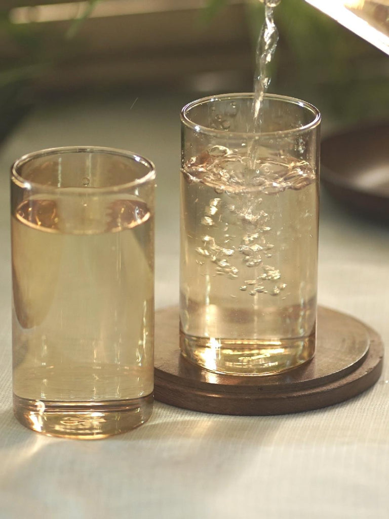 Courtyard Majuli Gilded Water Glass Set of 2 - Our Better Planet