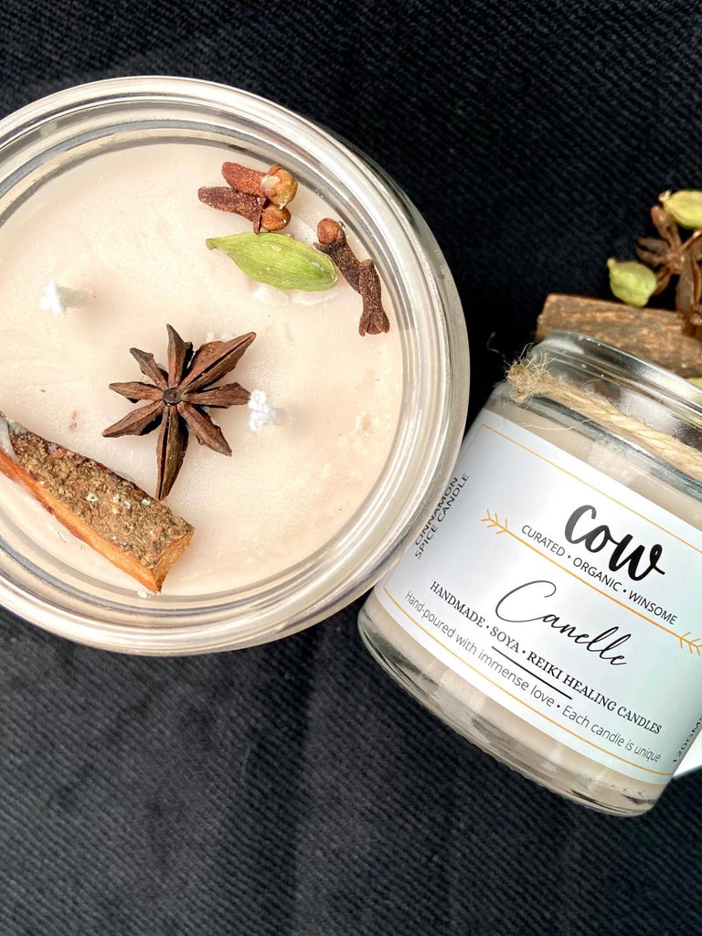 Cow Aroma Healing Soya Wax Candle - Canelle - Our Better Planet