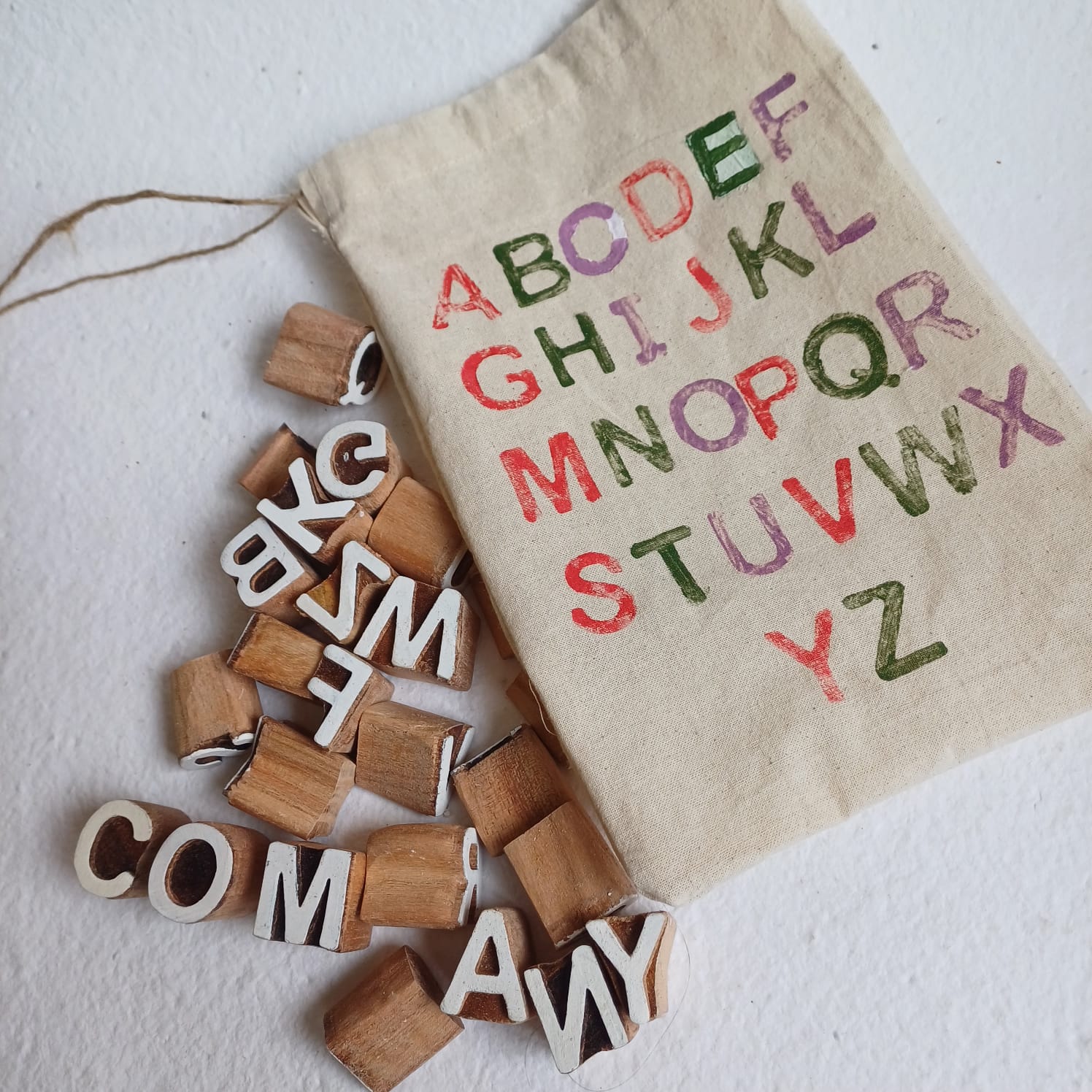 CRAFTY WOODEN BLOCKS ( ALPHABET SET ) - Our Better Planet