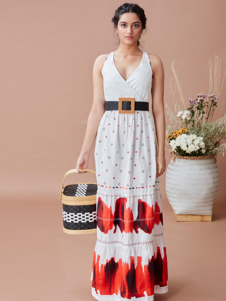 DAN BA Jaee Dress With Floral Embroidery - Our Better Planet
