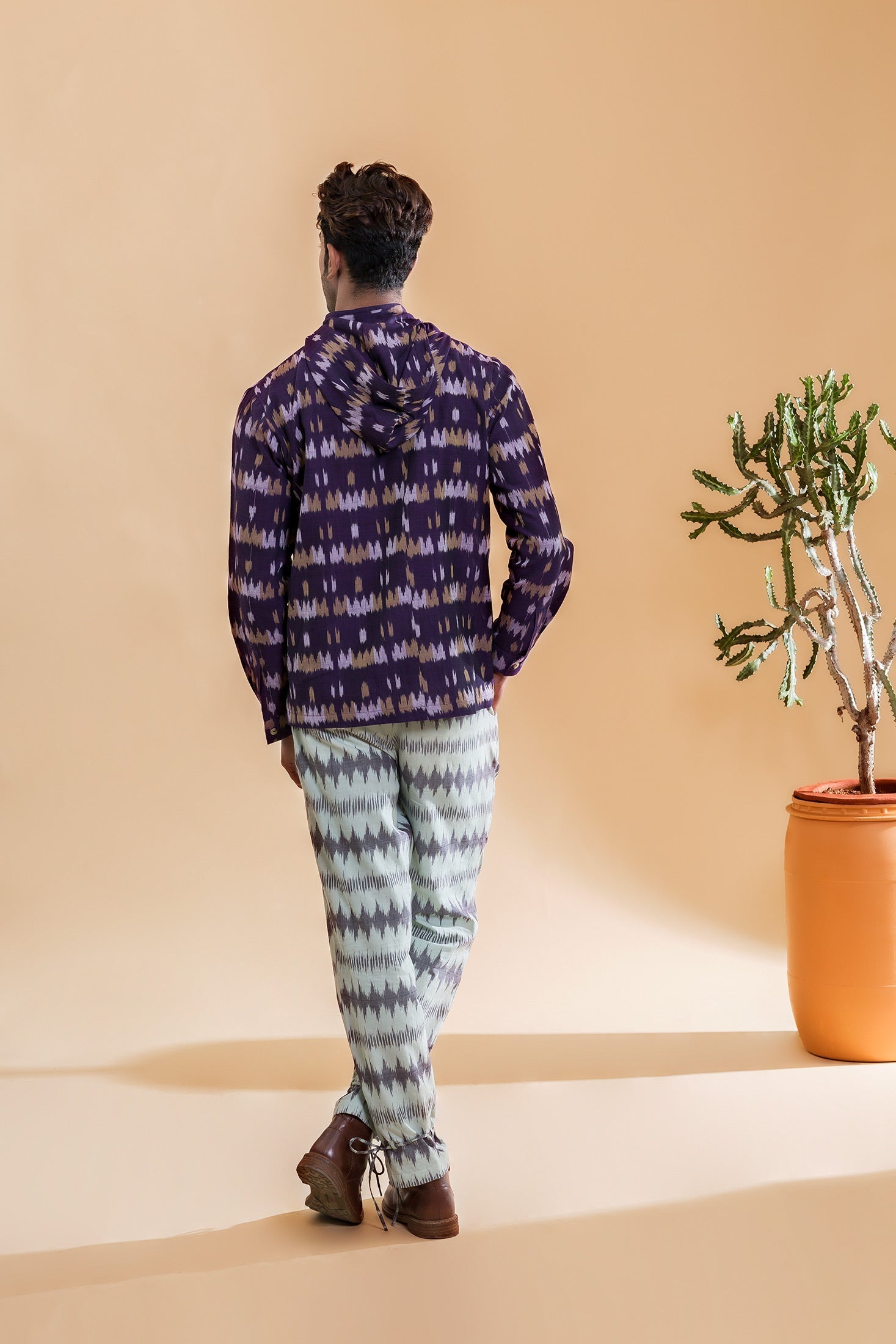 Drawstring Bottom Pleated Pants - Our Better Planet