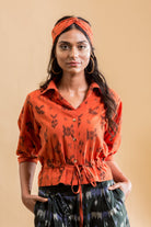 Drawstring Cropped Shirt - Our Better Planet