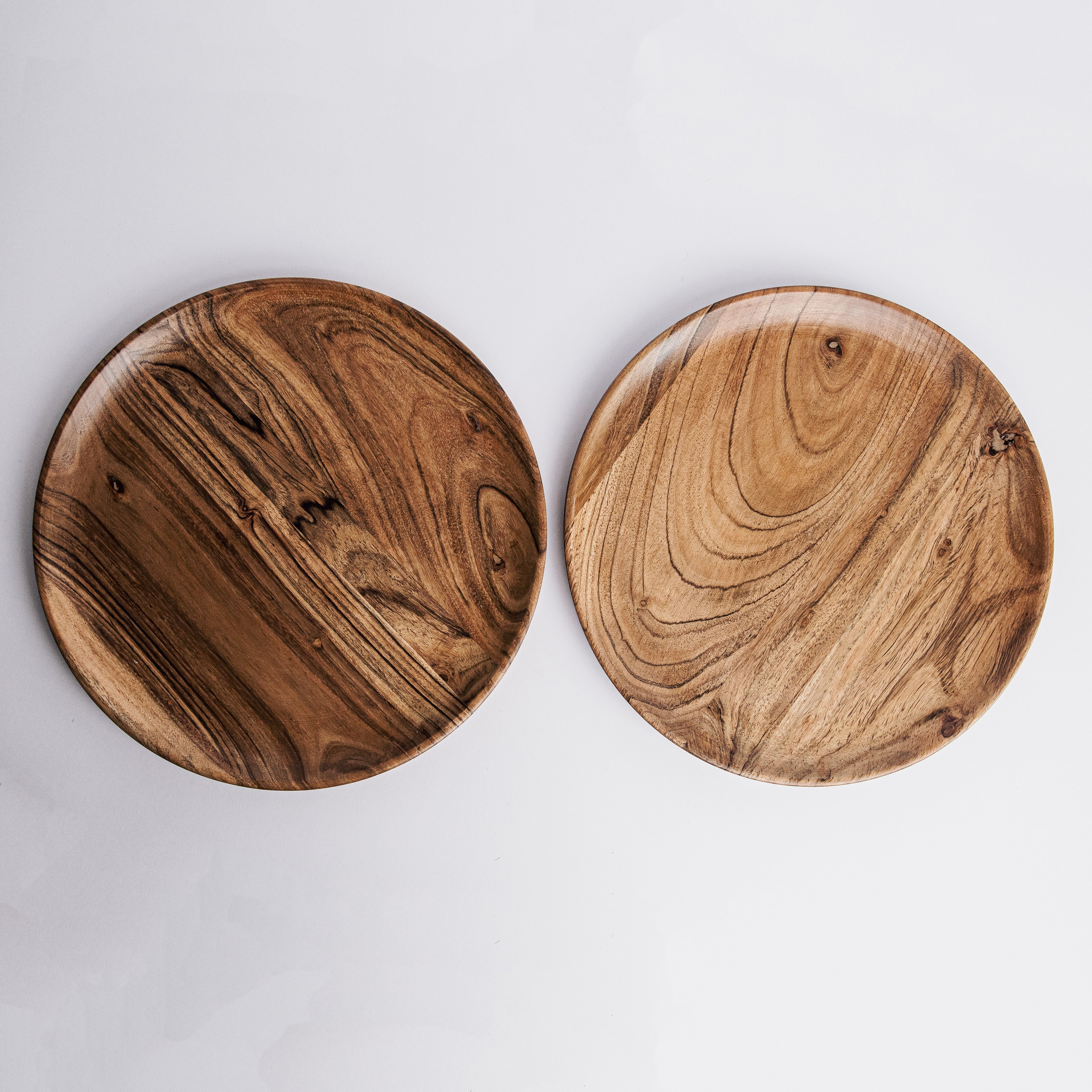 Dune Acacia Plates Set of 2- Medium - Our Better Planet