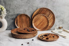 Dune Acacia Plates Set of 4 Small and 4 Large - Our Better Planet
