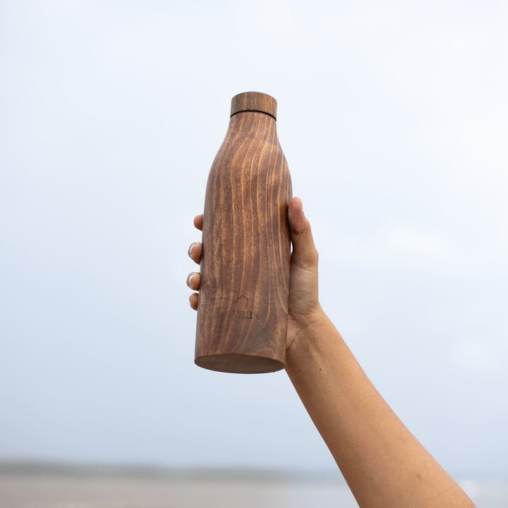 Dvaar The Wooden Copper Bottle-Blackberry wood-Sangam Series - Our Better Planet