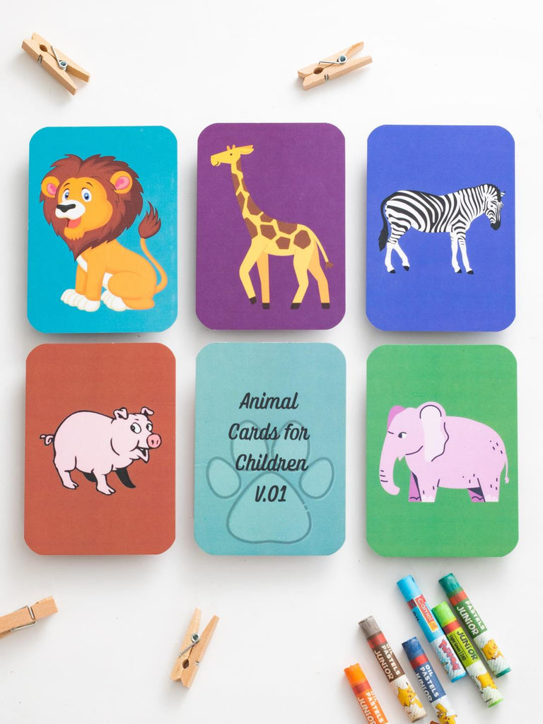 Earlybuds Coloured Contrast Animal Flashcards - Our Better Planet