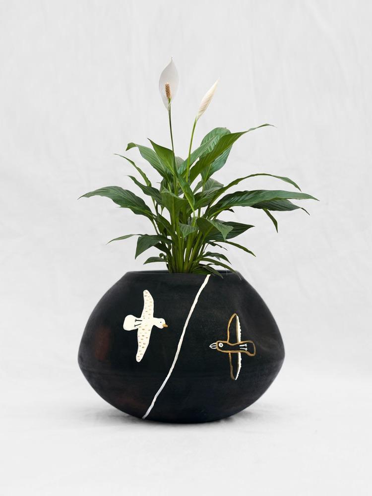 Earth Heart The Sky - Smoked Handmade Terracotta Planters - Our Better Planet
