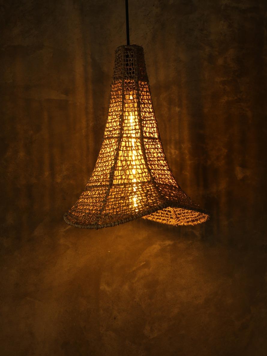 Earth Heart THIRUTHALI BANANA FIBER PENDANT LAMP (MEDIUM) - Our Better Planet