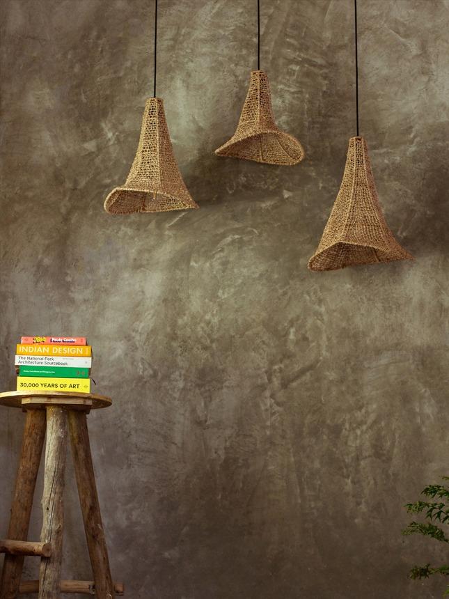 Earth Heart THIRUTHALI BANANA FIBER PENDANT LAMP (MEDIUM) - Our Better Planet