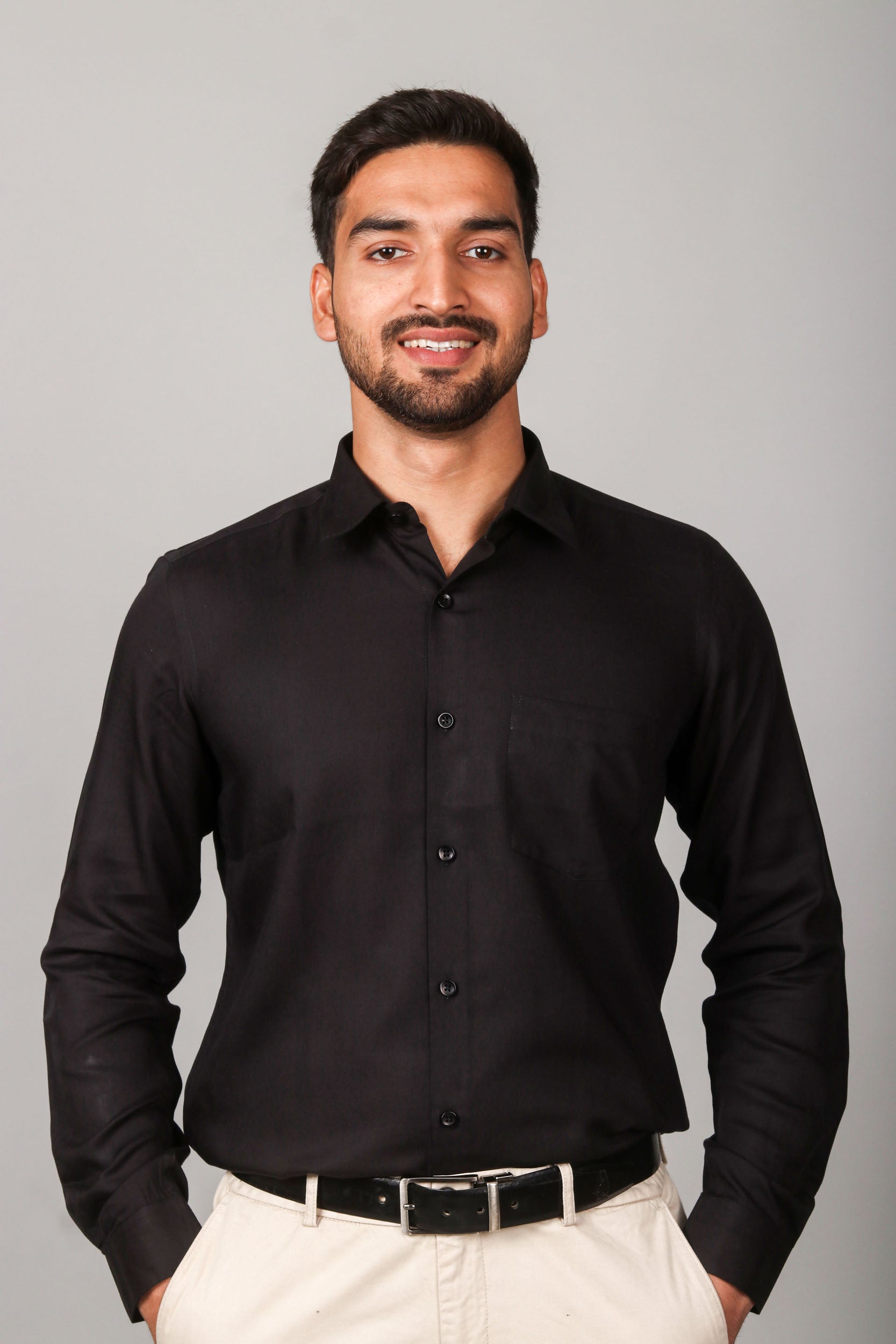 Earthy Route TENCEL- Lyocell Jet Black Full Sleeve Shirt - Our Better Planet