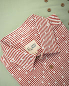 Earthy Route TENCEL- Lyocell Linen Red Lakeer Half Sleeve Shirt - Our Better Planet