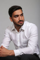 Earthy Route TENCEL- Lyocell Milky White Full Sleeve Shirt - Our Better Planet