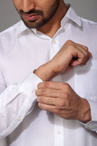 Earthy Route TENCEL- Lyocell Milky White Full Sleeve Shirt - Our Better Planet