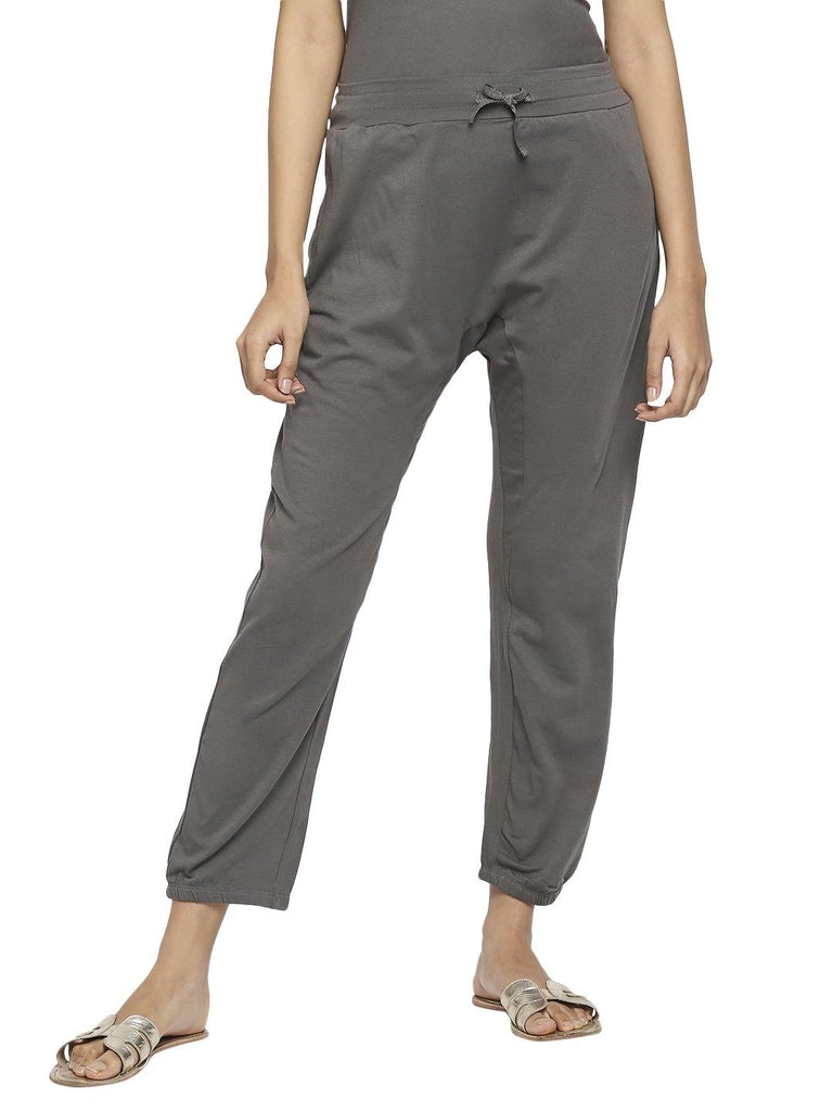 Effy Drop Crotch Pant In Grey Solid - Our Better Planet