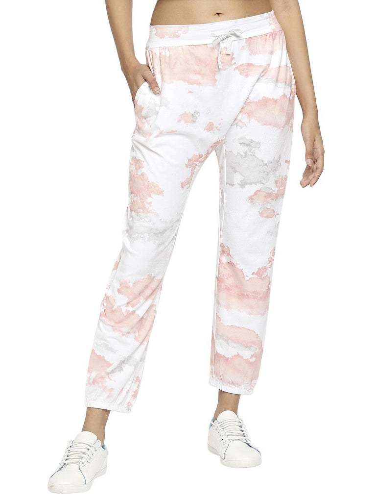 Effy Drop Crotch Pant In White Cloud Glitter - Our Better Planet