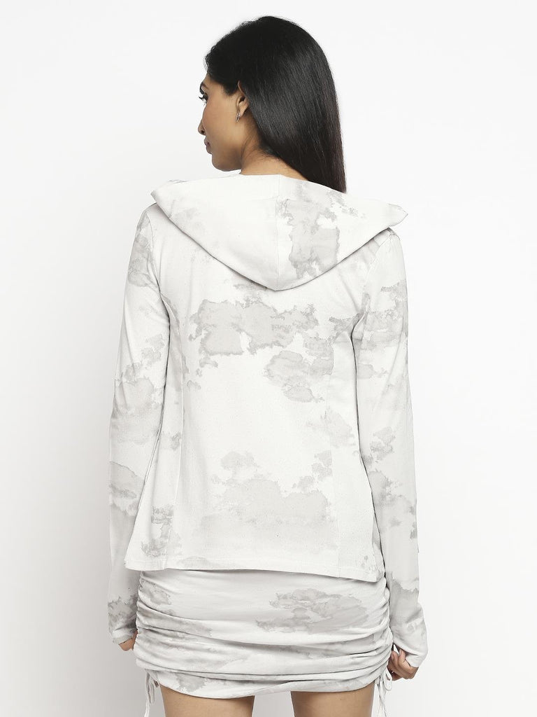 Effy Hoodie in neutral cloud glitter - Our Better Planet