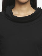 Effy Long Sleeve Top in Black solid - Our Better Planet