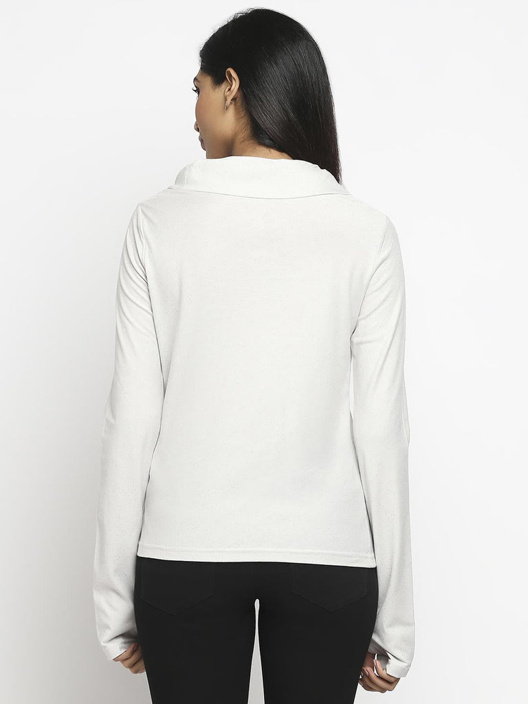 Effy Long Sleeve Top in Neutral glitter - Our Better Planet