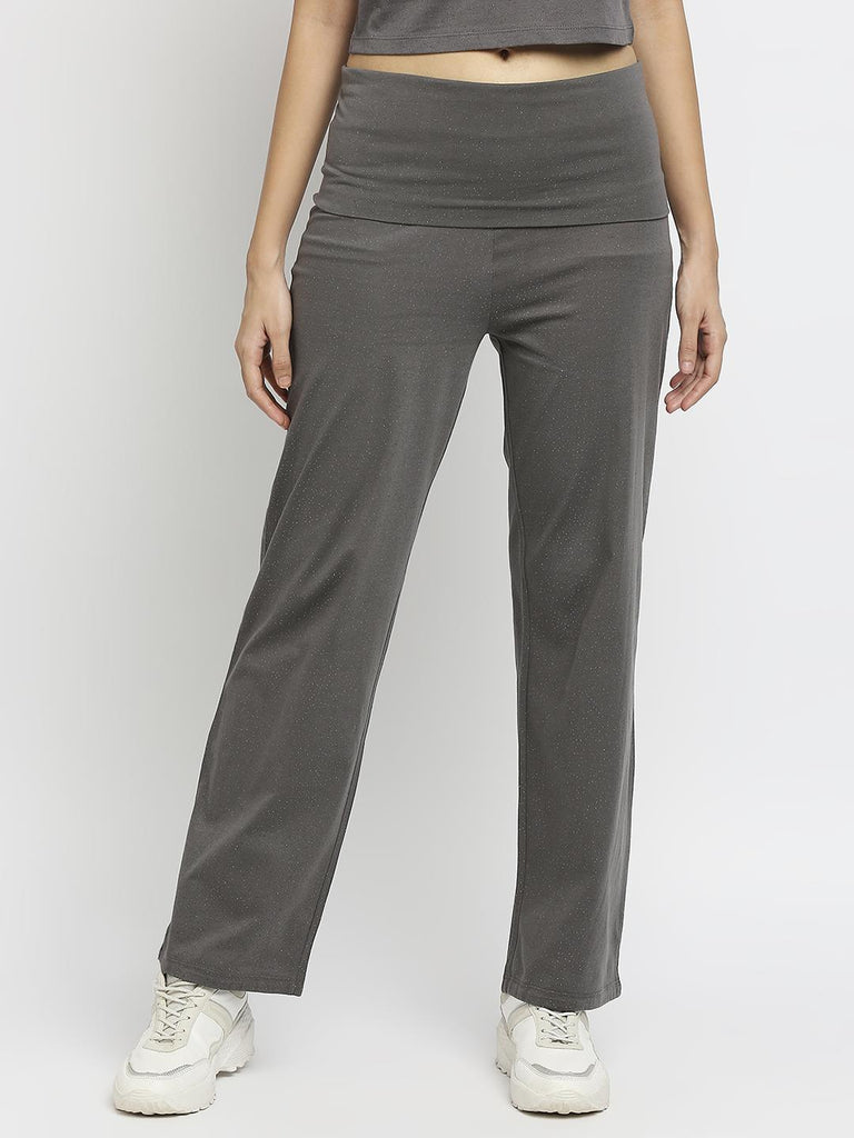 Effy Roll Top Pant in Grey Solid - Our Better Planet