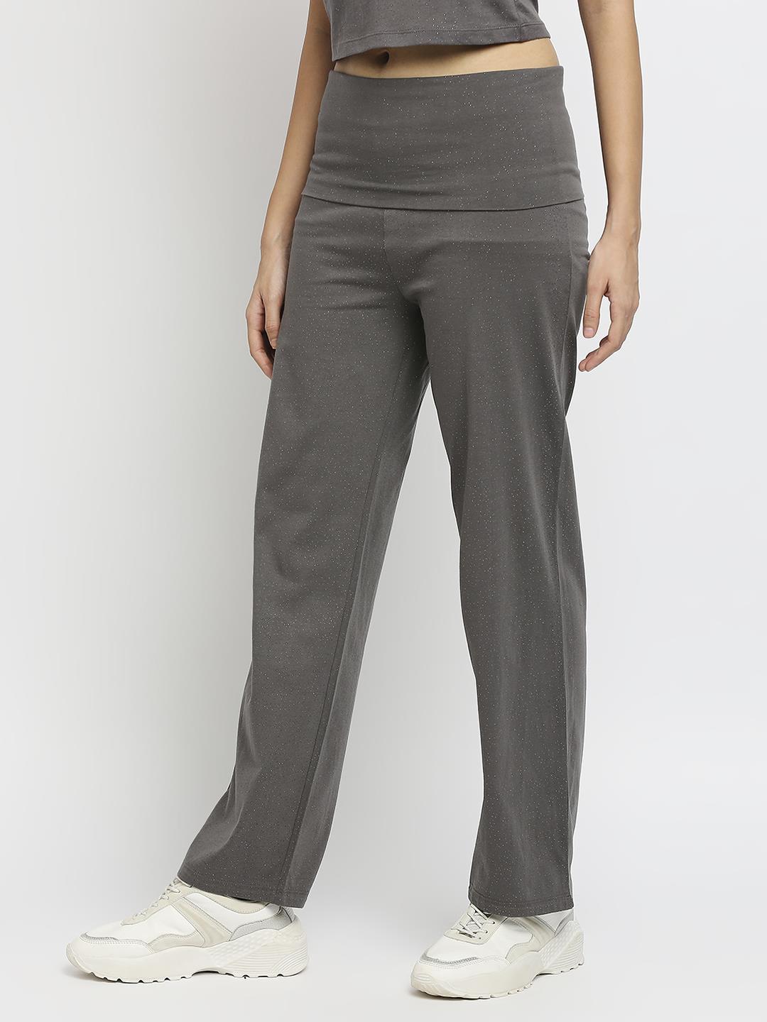 Effy Roll Top Pant in Grey Solid - Our Better Planet