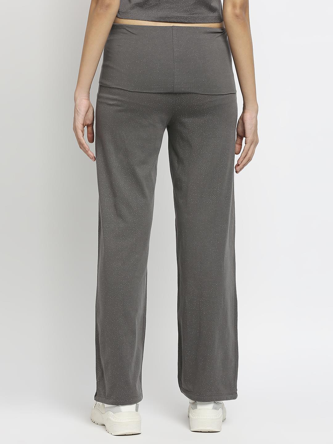 Effy Roll Top Pant in Grey Solid - Our Better Planet