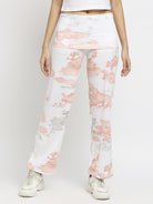 Effy Roll Top Pant In White Cloud Glitter - Our Better Planet