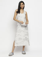 Effy Tank Dress In Neutral Cloud Glitter - Our Better Planet